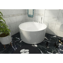 Modern White Color Acrylic Freestanding Bathroom Round Bathtub